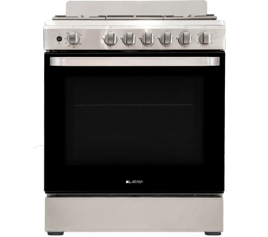 Estufa 30” de Gas 5 quemadores Airmax | Acero Inoxidable