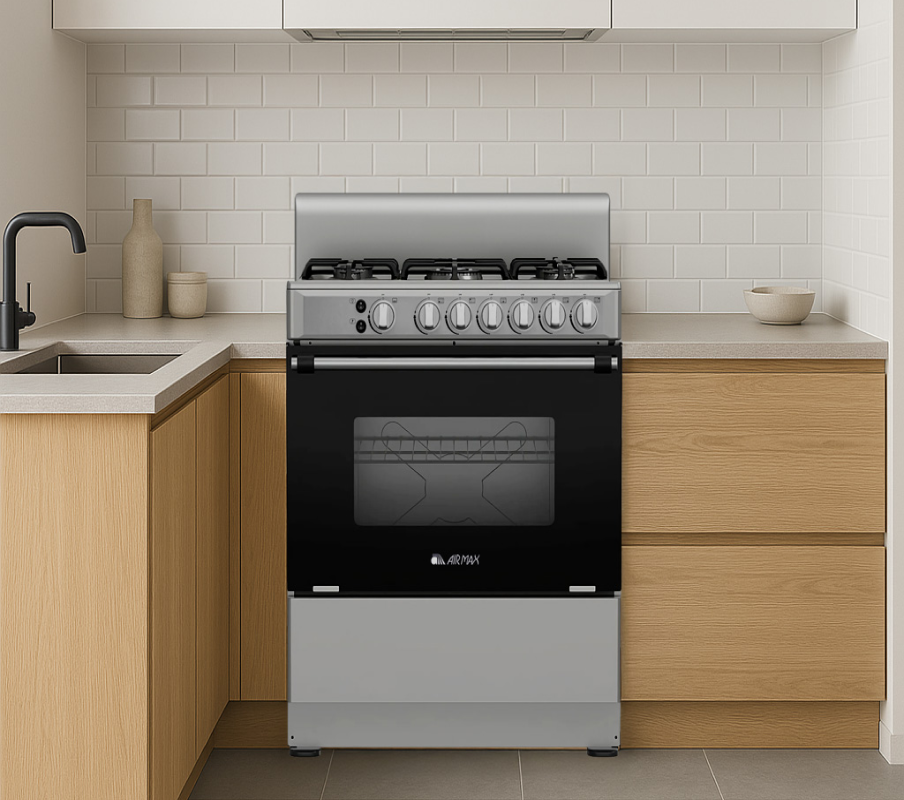 Estufa 30" 6 Quemadores horno con luz Airmax